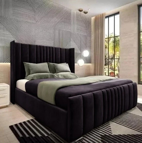 Ottoman bed winged plush - ottoman,