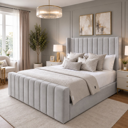 Bed bliss luxury winged panel - winged,