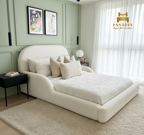 Luxury kids bed - bed, boucle