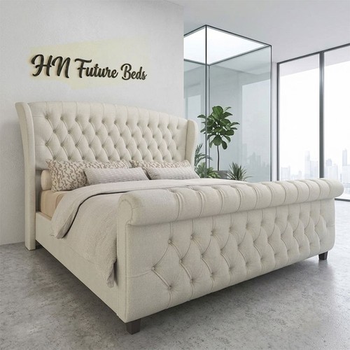 Winged sleigh bed frame - winged,