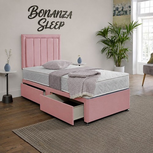 Panel divan bed set - set, plush