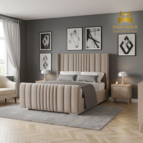 Wingedback panel bed frame - wingedback,
