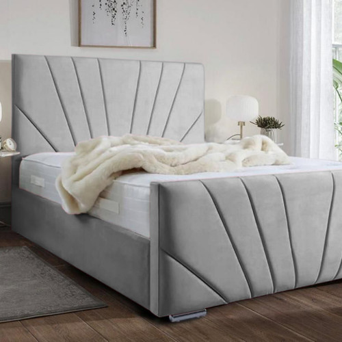 Sunrise panel bed - sunrise, plush