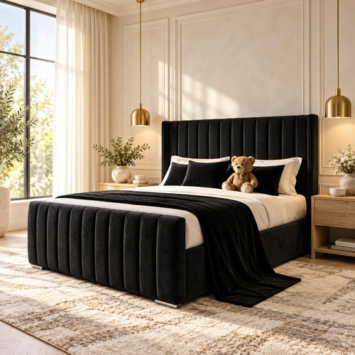 Ottoman storage bed plush - bed,