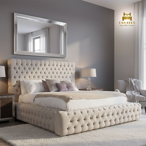Chesterfield bed frame - bed,