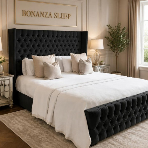 Chesterfield winged bed frame - chesterfield,